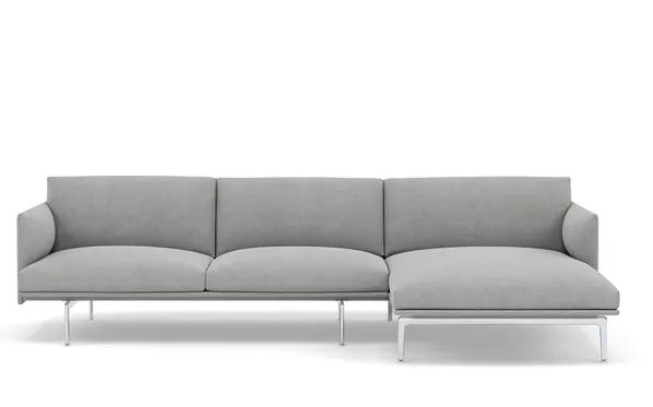 Outline 3-sits Soffa Schäslong