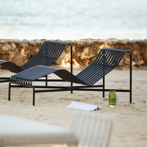 Palissade Chaise Lounge Solsäng Galvaniserad