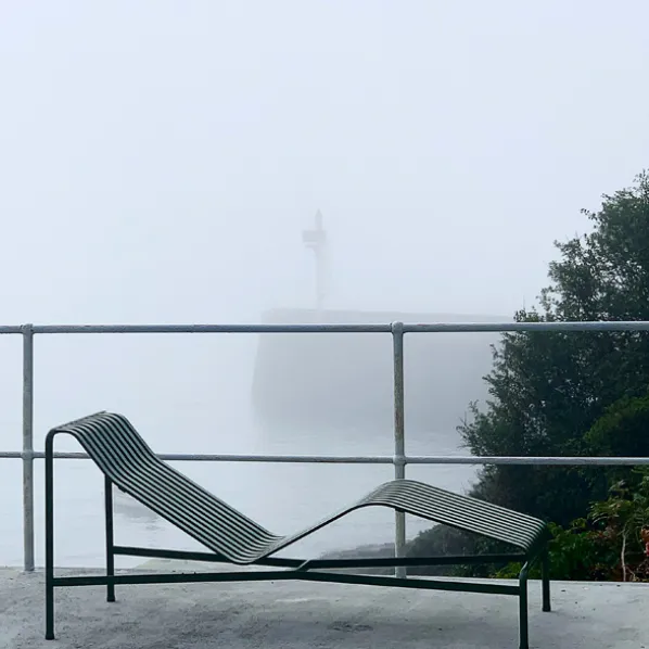 Palissade Chaise Lounge Solsäng Galvaniserad