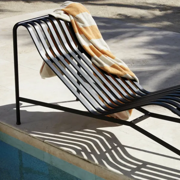 Palissade Chaise Lounge Solsäng Galvaniserad
