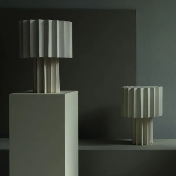 Plissé Bordslampa