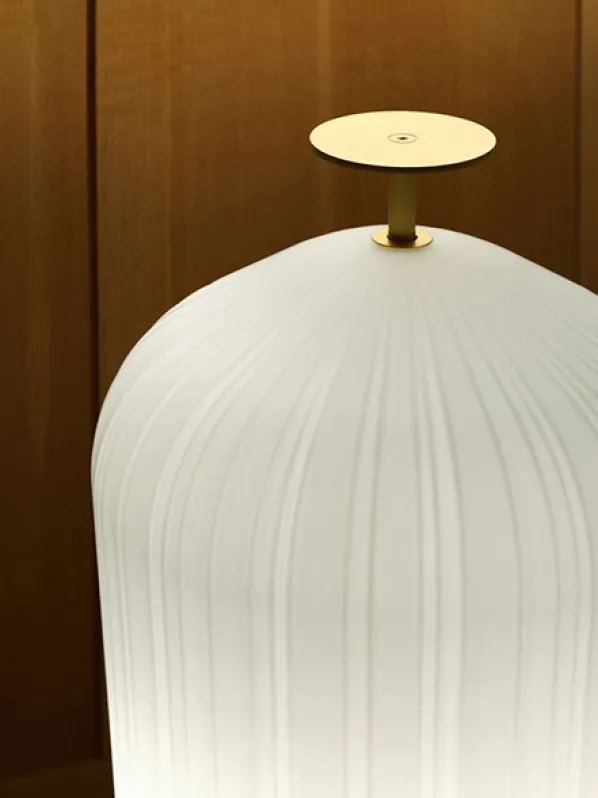 Plissée Floor Lamp Brass Golvlampa