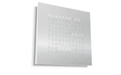 QlockTwo Earth 45 Rostfritt Stål