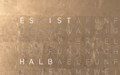 Qlocktwo Earth 45 Universe Edition Moon Gold