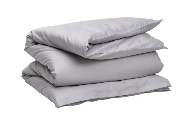 Sateen Påslakan Enkelt Moon Grey