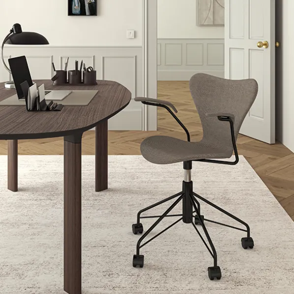 Sjuan 3217 Kontorsstol Med Armstöd Re-Wool