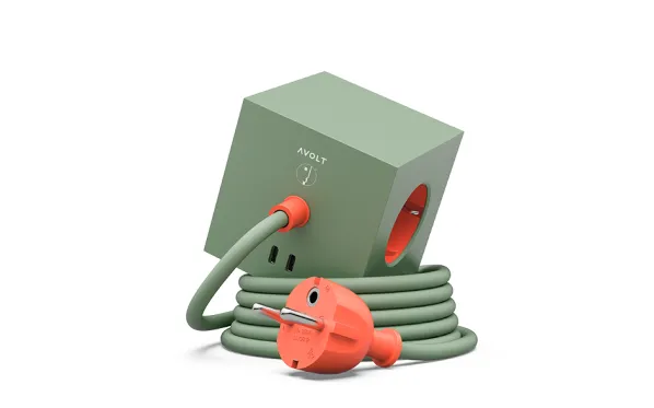 Square 1 Bauhaus USB-C/Magnet Grenuttag