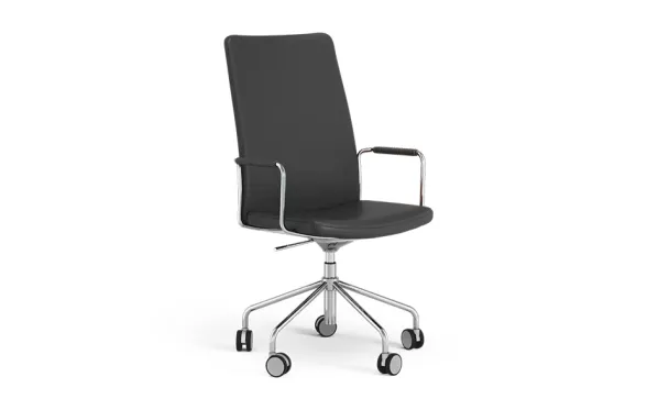 Stella High Back Kontorsstol Elmo läder