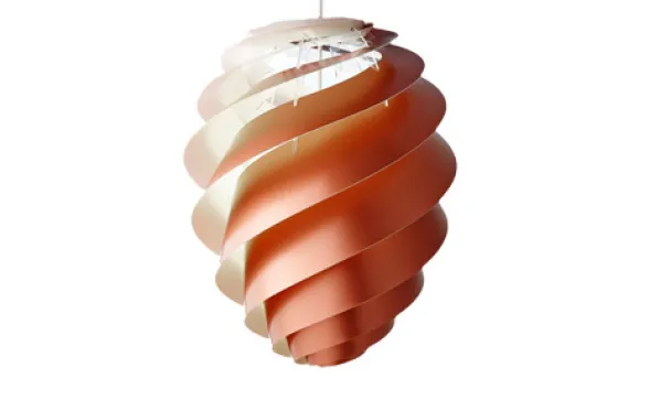 Swirl 2 Taklampa Koppar