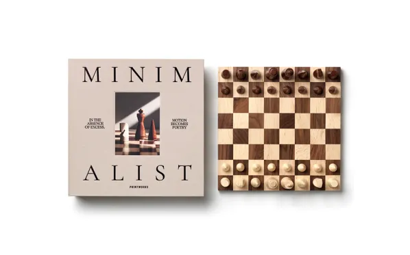 The Minimalist Wood Chess Spel