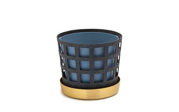 Trio Square Kruka Blå