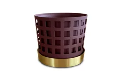 Trio Square Kruka Dark Red