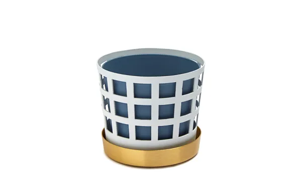 Trio Square Kruka Vit