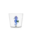 Tumbler Seahorse Blue Glas