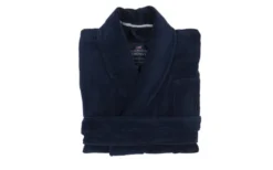 Unisex Hotel Velour Morgonrock Dress Blue