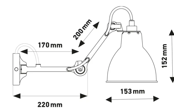 204 Vägglampa