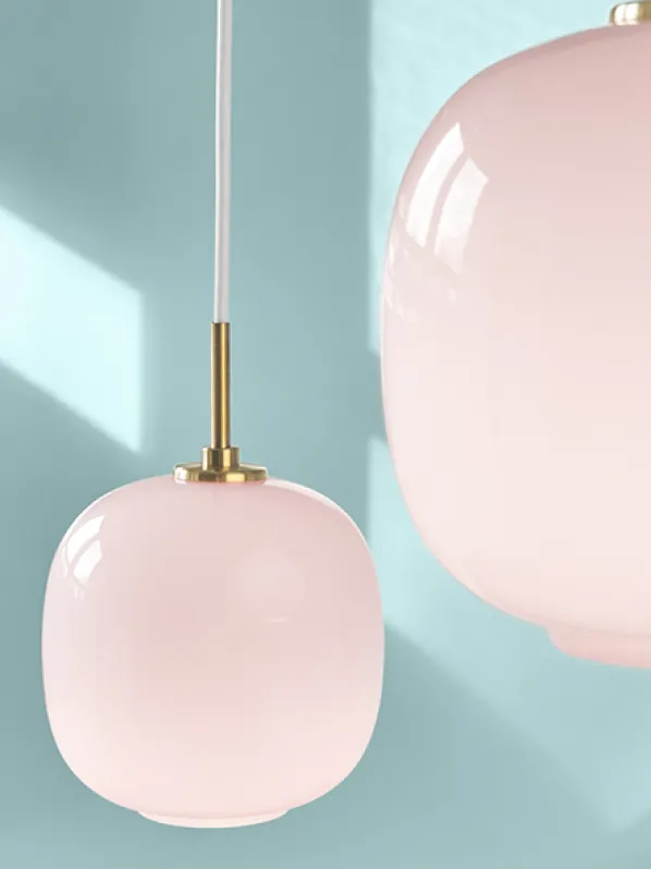 VL45 Radiohus Pendel Taklampa Pale Rose