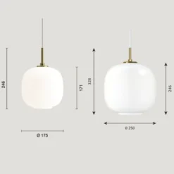 VL45 Radiohus Pendel Taklampa Pale Yellow