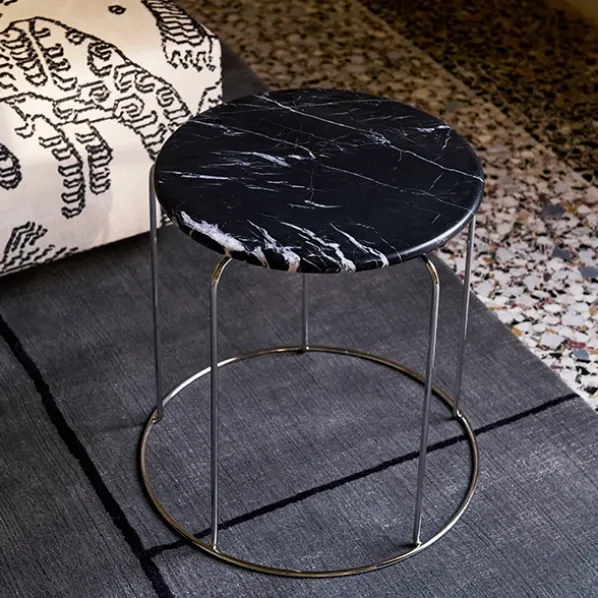 Wire Stool VP11 Toppskiva Marmor
