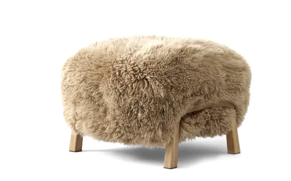 Wulff Pouf ATD3 Pall Sheepskin Honey